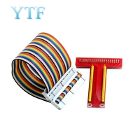 Akcesoria Raspberry Pi 3B +/4B karta rozszerzenia GPIO typu T kabel 40P 5